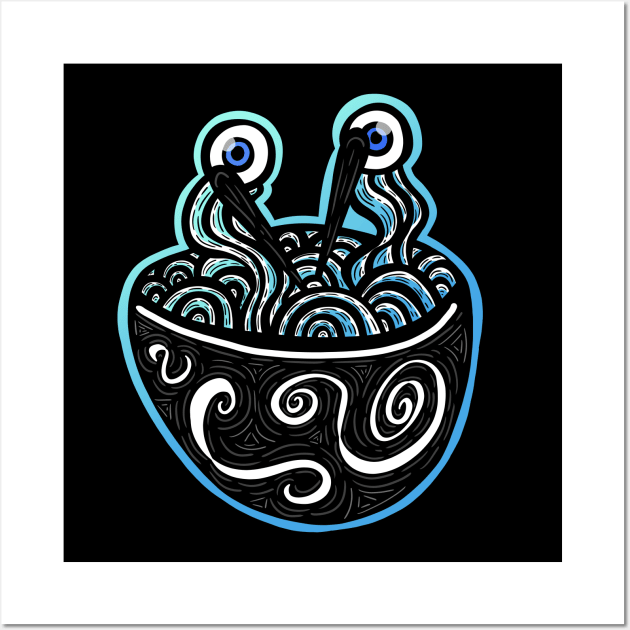 Monster Ramen (With Outline) Wall Art by mm92